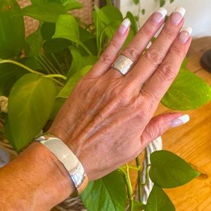 🎉 ARTISAN MADE STERLING SILVER CUFF BRACELET ‼️